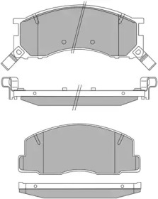 Комплект тормозных колодок AISIN ASN-2085